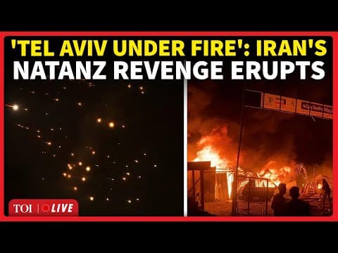 Iran’s ‘Natanz Revenge’ Erupts: Cluster Bomb Hell Hits Israel, Tel Aviv Streets Descend Into Chaos