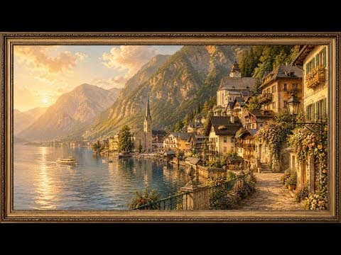 Vintage Hallstatt Sunset Escape | Elegant Lake View Ambience