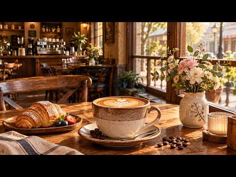 Sunny Coffee Morning ☕ Gentle Bossa Nova Piano &amp; Relaxing Music for a Calm and Happy Day