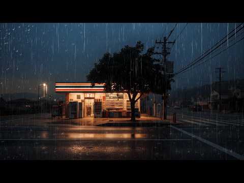 One Last Stop in the Rain ☕ 90s Tokyo Konbini | Cozy Rain Lofi for Sleep & Relax