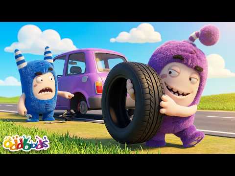 Oddbods | ¡Llanta! | Caricaturas | Videos Graciosos Para Niños