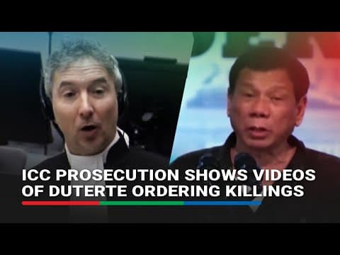 ICC prosecution inilabas ang mga video ng umano’y pag-utos ni Duterte na pumatay | ABS-CBN News