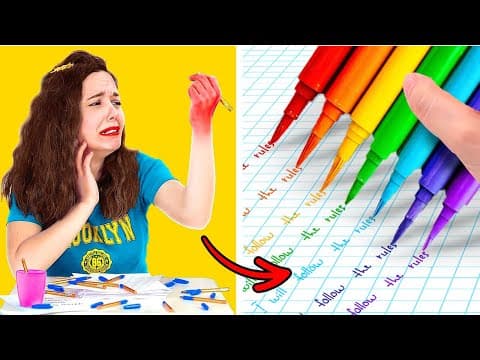 STRESS-FREE SCHOOL HACKS 🤓📚 DIY Supplies & Smart Gadgets For School by 123 GO! Galaxy
