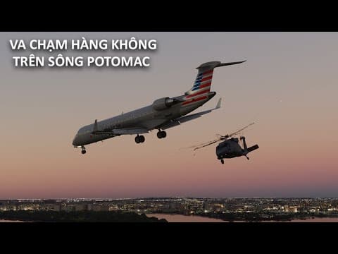 THẢM HỌA HÀNG KHÔNG TRÊN SÔNG POTOMAC | AMERICAN AIRLINES 5342 &amp; UH-60 US AIR FORCE