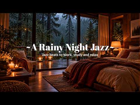 A Rainy Night & Soft Jazz Sounds