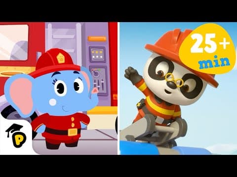 Save the day with Olette and Dr. Panda | Be a Firefighter | Kids Cartoon | Dr. Panda TotoTime