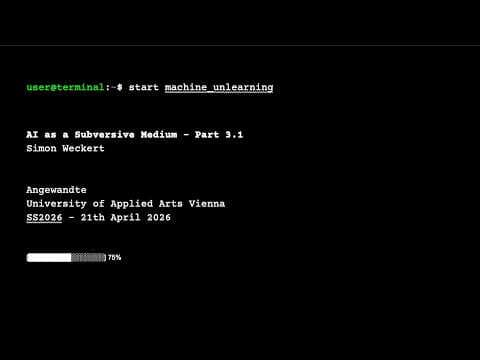 Part3.1 - "MACHINE: UNLEARNING . . . [████████░░░░░░░░] 57%"
