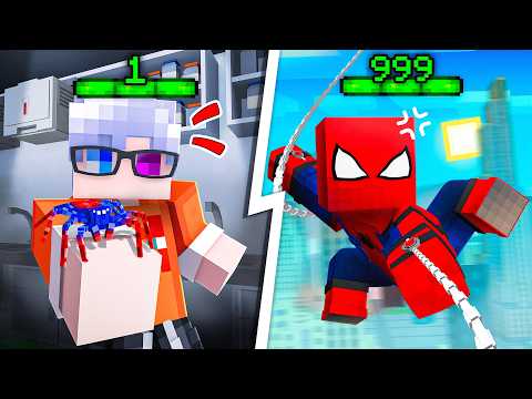 😨 Minecraft but I Became SPIDER-MAN and Got SUPERPOWERS!