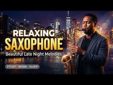 Relaxing Late Night Saxophone - Smooth Jazz Melodies for Sleep, Study & Deep Focus