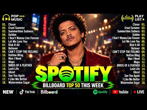 Top Spotify Hits 2026 🍂| Bruno Mars, Taylor Swift, Billie Eilish, Maroon 5 | Top Hits 2026