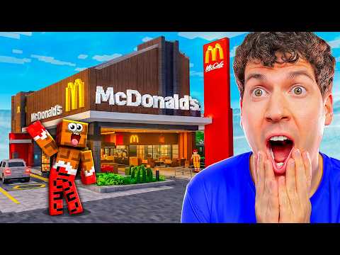 МОЙ ДРУГ ЖИВЁТ В МАКДОНАЛДСЕ!🍟😱 ЧТО ВНУТРИ? МАЙНКРАФТ