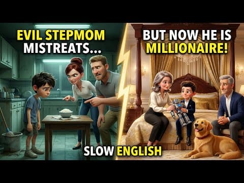 The Evil Stepmom Made a HUGE Mistake 🥺 Then This Happened...|Slow English For Beginners|