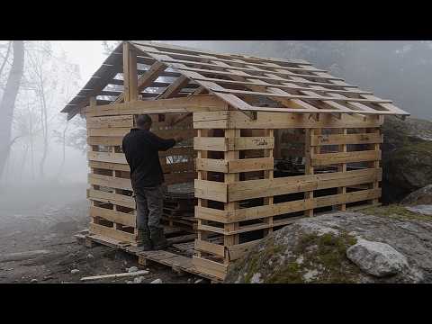 I Built a FREE House from Abandoned Pallets | Start to Finish