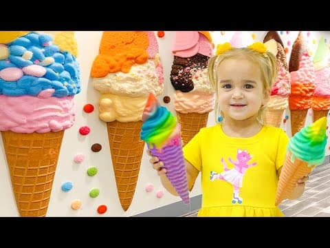 Alice hat Spaß im Eismuseum