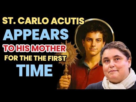ST. CARLO ACUTIS APPEARS TO HIS MOTHER FOR THE FIRST TIME