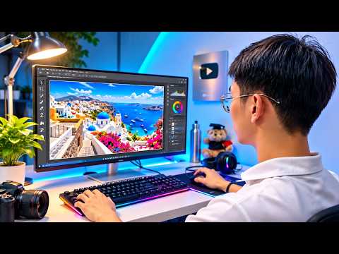 How I Make Stunning Greece Travel Thumbnails 🇬🇷 | Full Design Process