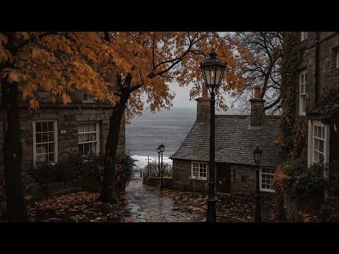 “Rain day beside the Sea” — A Quiet Rainy Evening in an Old Coastal | Dark academia Playlist