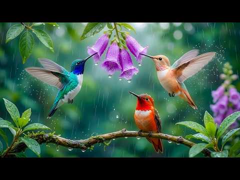 Relaxing Bird Sounds & Soft Rain 🌧️ Nature Sounds for Rest and Reduce Stress