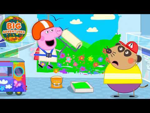 Peppa Pig PAINTS the BIGGEST PAINTING in the WORLD! 🎨😱 | Creative Adventure | NEW Full Episodes