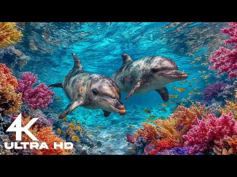 4K Marine Life Wonders | Discover Tropical Marine Life &amp; Soothing Sleep Music