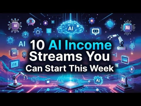 10 AI Income Streams You Can Start This Week