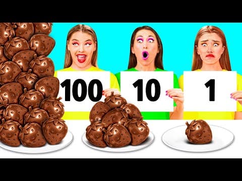 100 Layers of Food Challenge | Fantastic Kitchen Battle by BaRaDa Gold Challenge