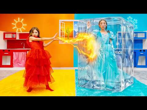 Funny Fire and Ice Princess Story for Kids❄️🔥
