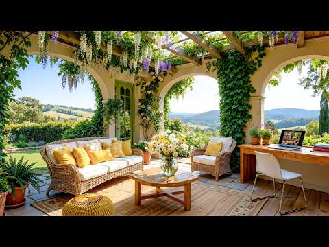 Elegant Garden Retreat Jazz 🌸 Soft Jazz Music with Peaceful Outdoor Ambience for Work