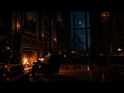 Midnight Reading by the Fire | Strings & Piano for Study & Reading