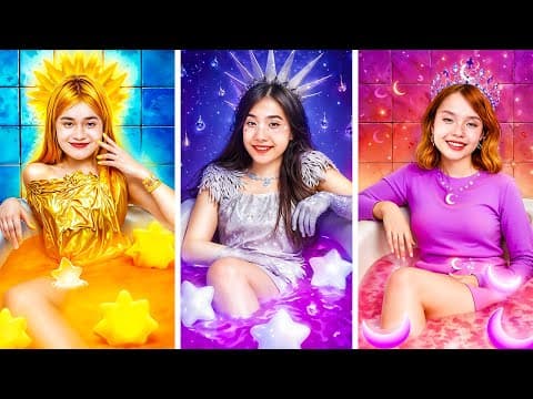 Fille Lune, Fille Soleil Et Fille Étoile Au Concours D'habillage !