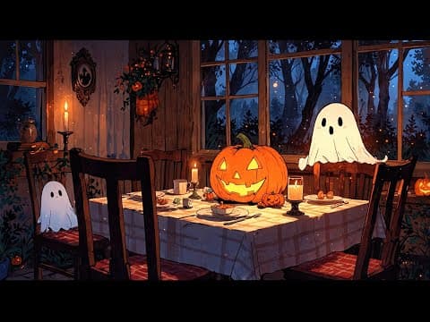 A cozy autumn night with pumpkins, friendly ghosts and old melodies 🎃