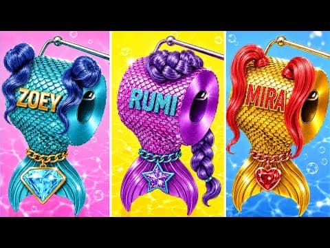 Lovci Démonů se Proměnili V Mořské Panny z K-popu | Vtipné Výzvy Multi DO Girls
