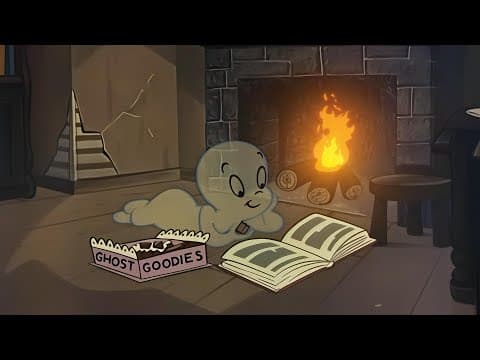 relaxing with 1950s oldies on a rainy autumn night (fireplace sounds, halloween ambience)