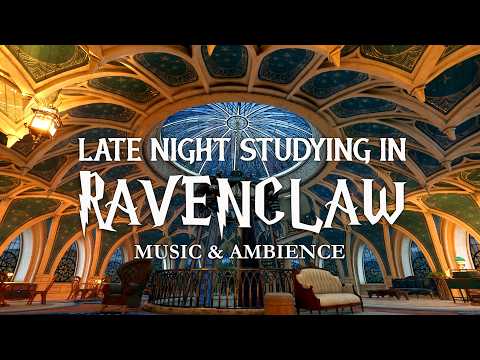 Late Night Studying in Ravenclaw Common Room | Harry Potter Hogwarts Legacy Music & Ambience