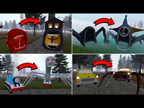 Everything turn into monsters: THOMAS TRAIN, PROTOTYPE SEA EATER, HOUSE HEAD TRAIN, CAR EATER