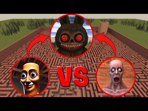TUNG TUNG SAHUR VS SCP-096 VS CURSED LABUBU in Garry's Mod