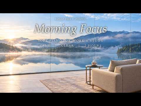 morning focus | solo felt piano for working & studying