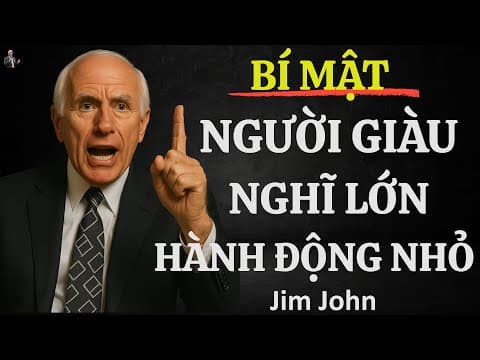 NGHĨ LỚN, BẮT ĐẦU NHỎ – BÍ MẬT THÀNH CÔNG CỦA NGƯỜI GIÀU | ĐỘNG LỰC TỪ JIM ROHN