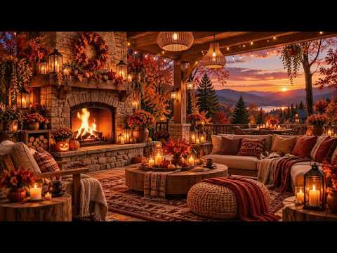 Slow Autumn Evening 🍂  Relaxing Jazz Instrumental Music for Studying & Working