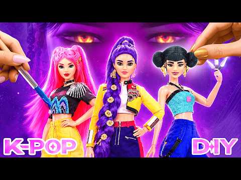 I turned MY Barbies into HUNTR/X Dolls! DIY