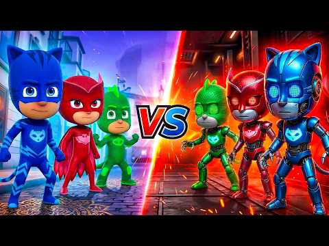 أبطال بلباس النوم 🌙 الأبطال يتحوّلون إلى روبوتات 🤖⚡ أفضل الحلقات بيجي ماسك ⚡ كرتون أطفال عربي