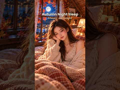 Autumn Night Sleep 🌕 3 hours of calm sleep music — now on my channel #sleepmusic #shorts