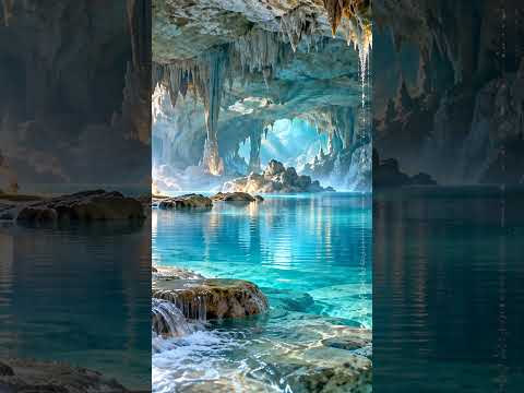 Inside a Crystal Water Cave 💧 60 Seconds of Calm #Shorts