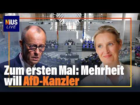 For the first time: Majority wants AfD chancellor – and Merz looks the other way | NIUS Live