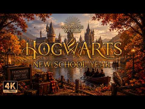 📚 Hogwarts Welcomes Autumn | The First Day of a New School Year | 4K