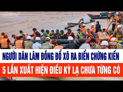 People in Lam Dong province flocked to the beach to witness five unprecedented and bizarre occurr...