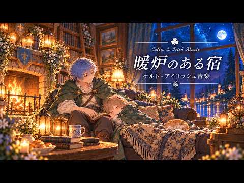 Relaxing Celtic & Irish Music | A Cozy Inn by the Fireplace