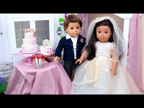 Doll Wedding Routines ! PLAY DOLLS  stories for kids