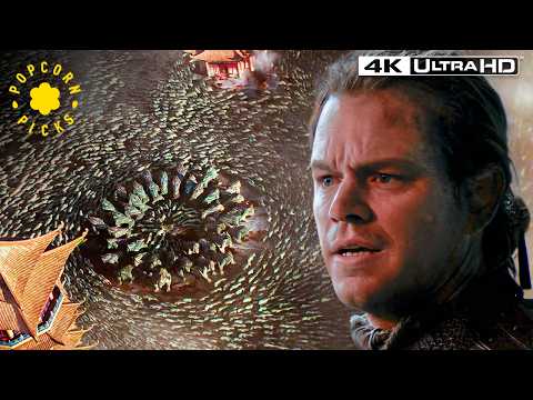 Balloons vs. Green Lizards (Matt Damon) (Full Scene) | The Great Wall