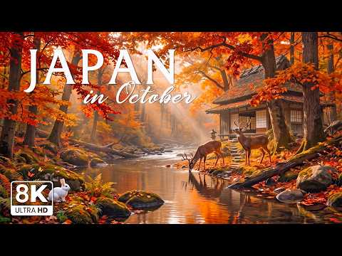 JAPAN IN OCTOBER 8K 🍁🇯🇵 | A Magical Autumn – Crimson Maples, Ancient Shrines & Hidden Beauty